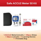 Kit Glycémie Diabète Sinocare avec 50 Bandes