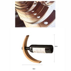 Porte-vin suspendu en bambou - style nordique