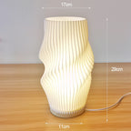 Lampe en bois Art Nordique - Effet Vague