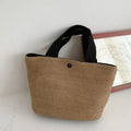 Mini Sac Fourre-tout d'été en Paille