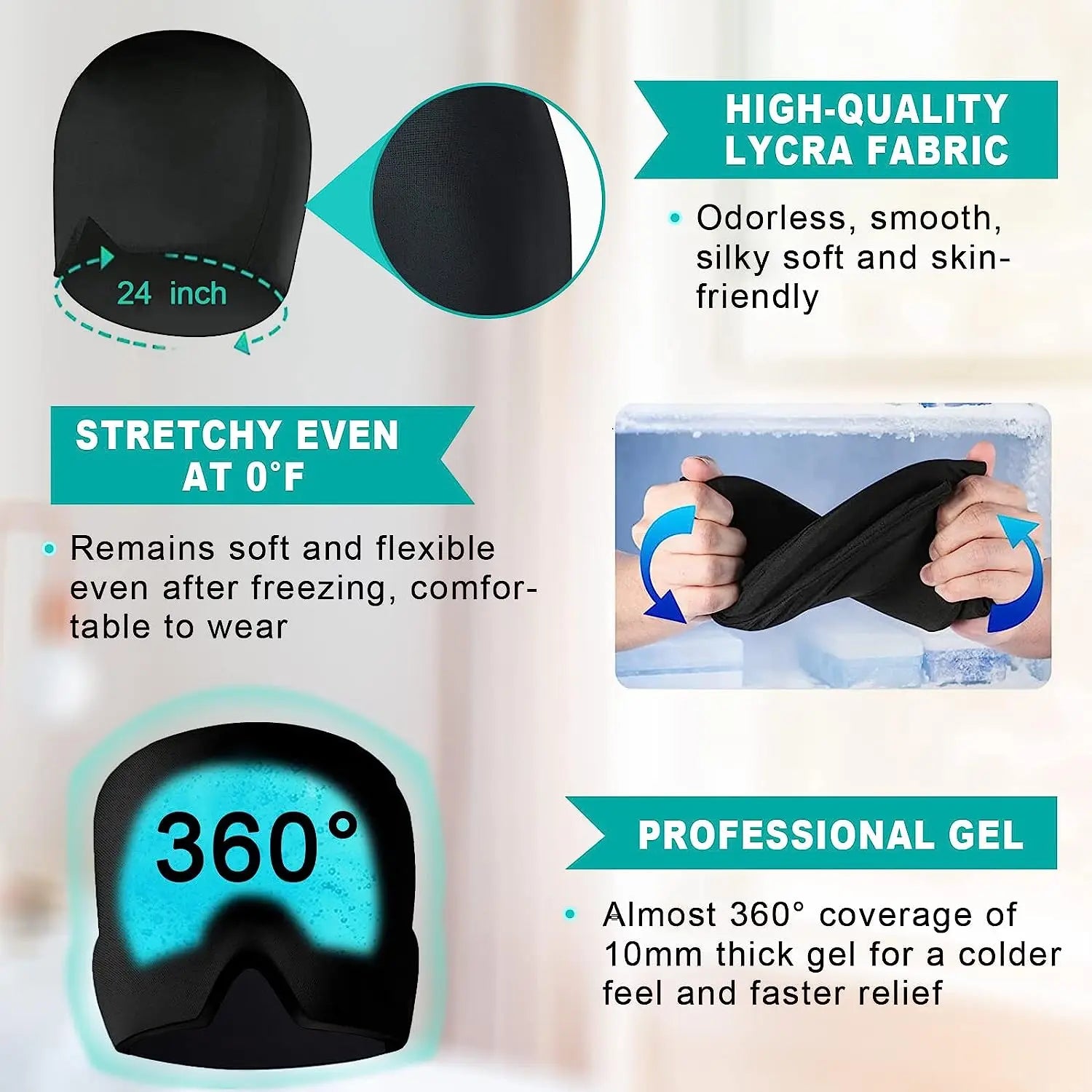 Masque GEL 360° - Anti migraine et mal de tête