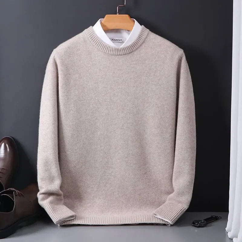 Pull col rond doux et intemporel pour Homme