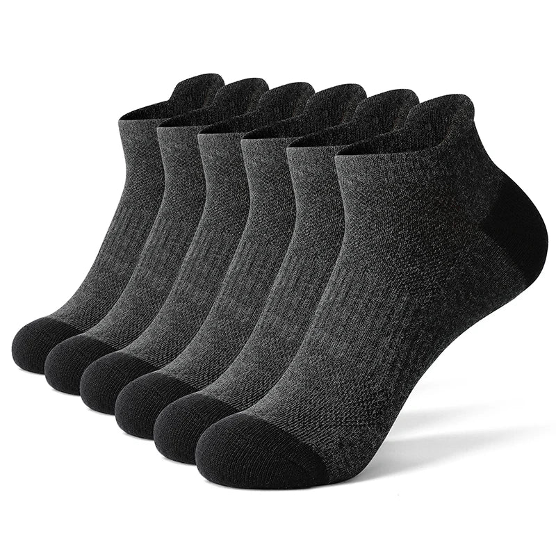 Lot de 12 Socquettes en Coton Respirant Mixte