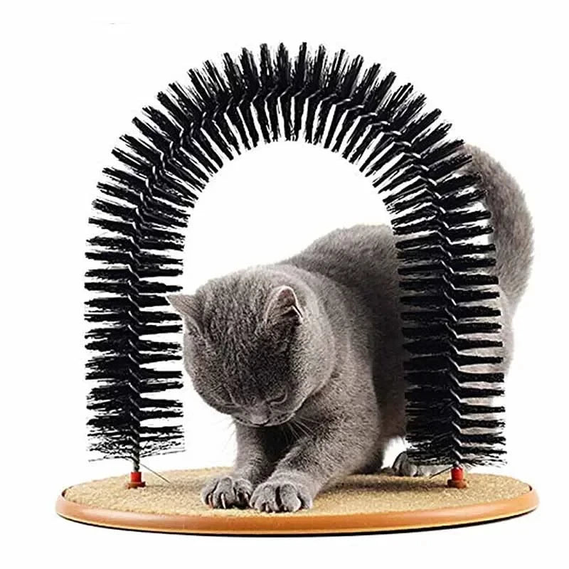 Arc de Massage pour Chat - Brosse Auto-Toilettage