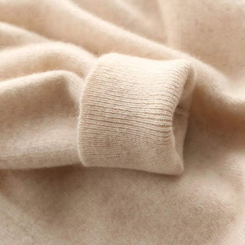 Pull Homme effet Cachemire Col V Doux et Chaud