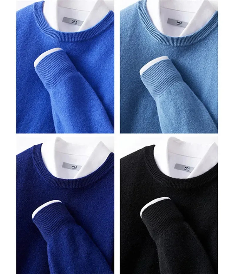 Pull col rond doux et intemporel pour Homme