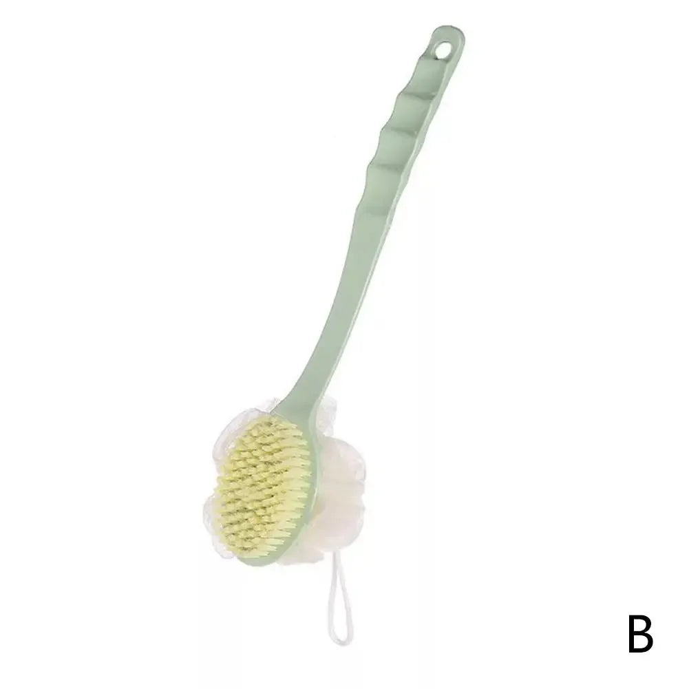Brosse de douche 2 en 1 à long manche