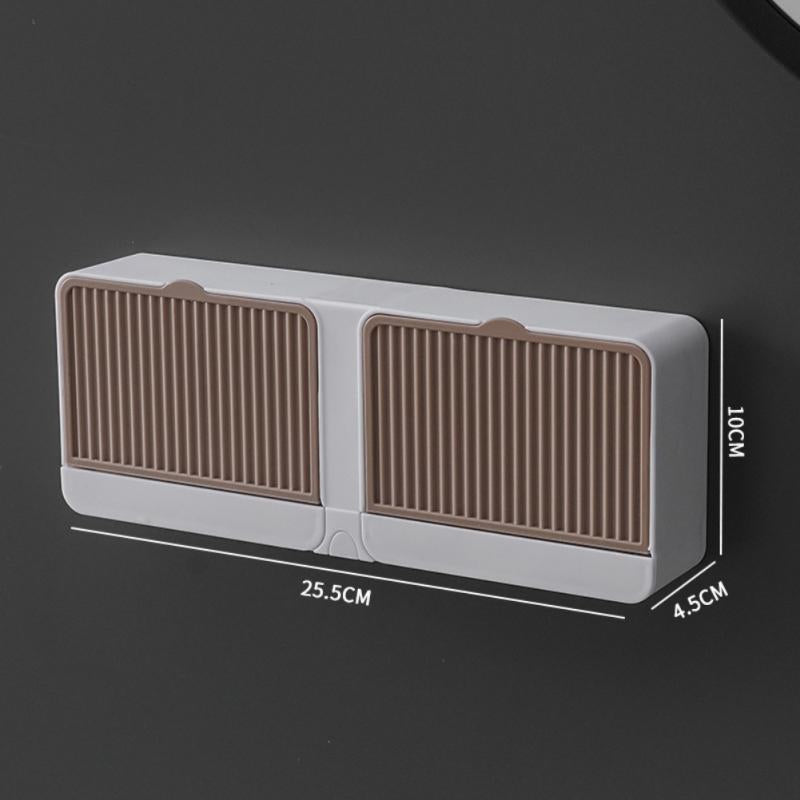 Lot de 2 Mini porte-savon mural