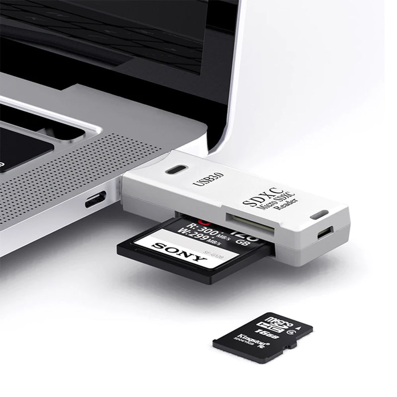 Lecteur de cartes Micro SD 2 en 1 USB 3.0 - Transfert ULTRA Rapide