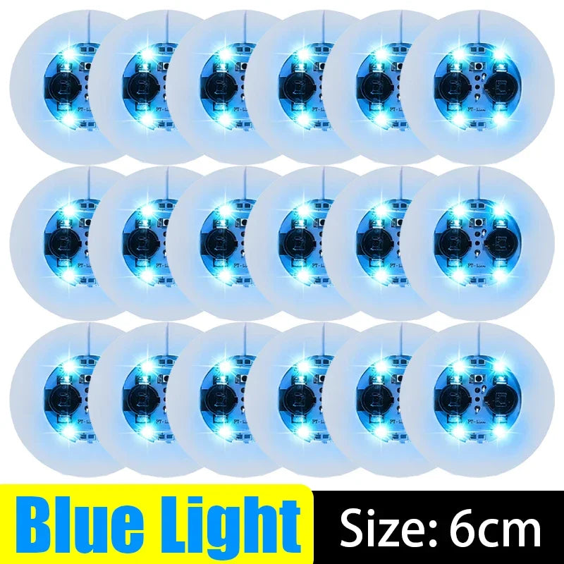 Posavasos LED luminosos a pilas