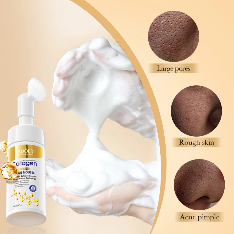 Nettoyant Mousse pour le Visage au Collagène