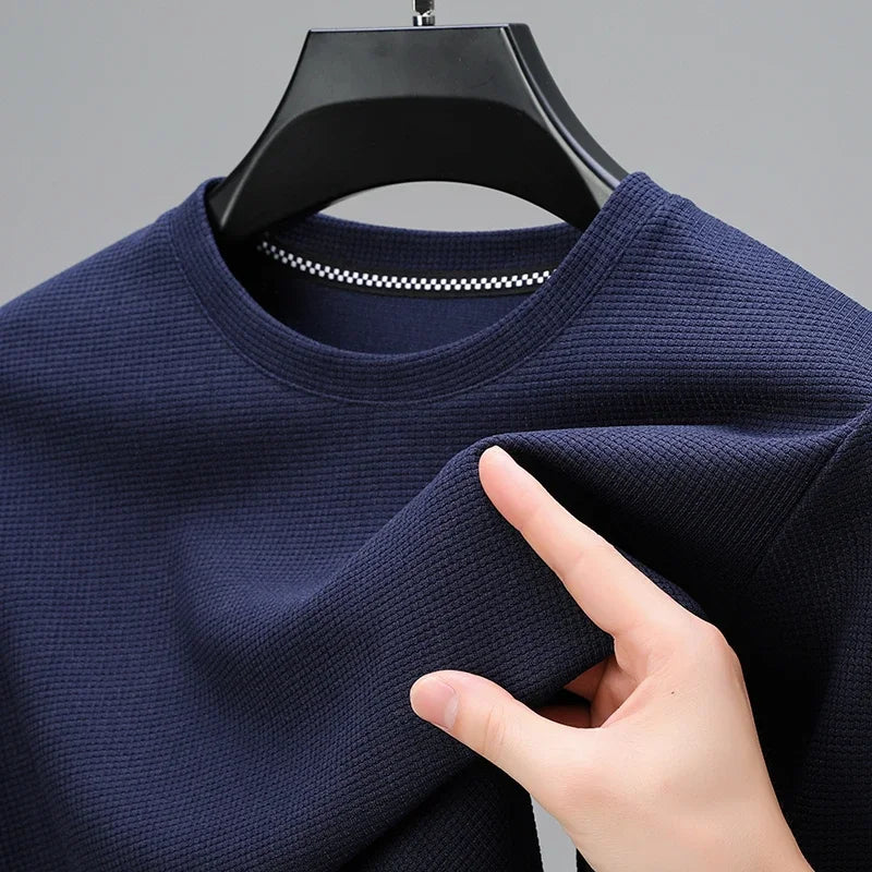 T-Shirt Gaufré Respirant à Col Rond – Homme