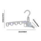 2x Support à Vêtements Compact – 5 Accroches Rétractables + 1 OFFERT