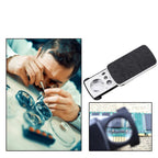 Mini loupe portable avec 3 lentilles et LED