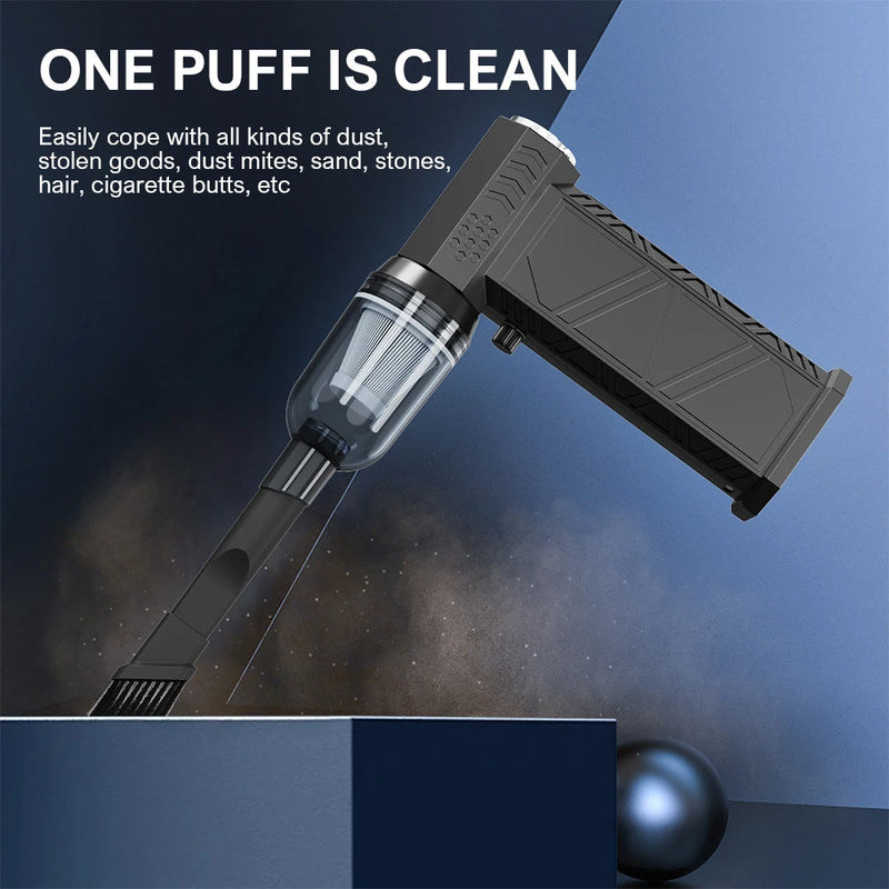 Mini Aspirateur 2 en 1 + Souffleur 8000 MAH - 5 PCS + 3 Filtres OFFERTS