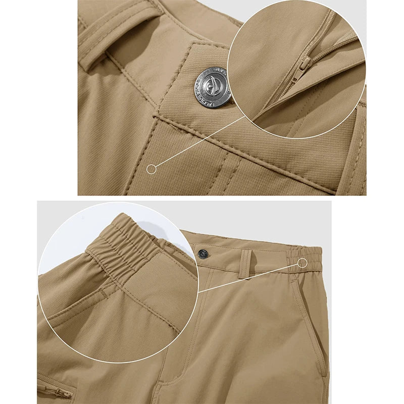 Pantalon de Randonnée Imperméable avec Multi-Poches pour Homme