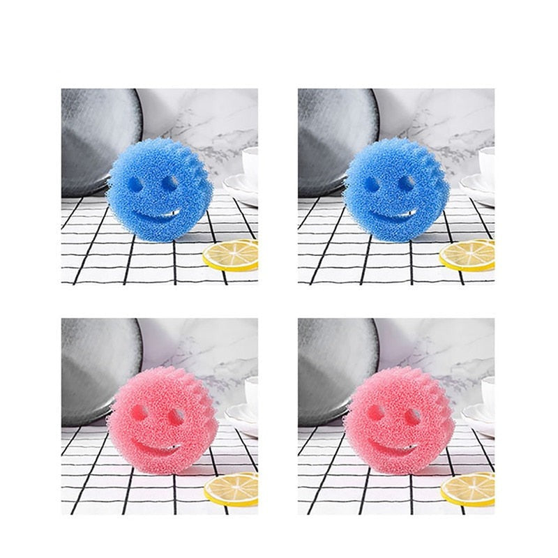 Lot de 4 Éponges magique SMILEY  à vaisselle