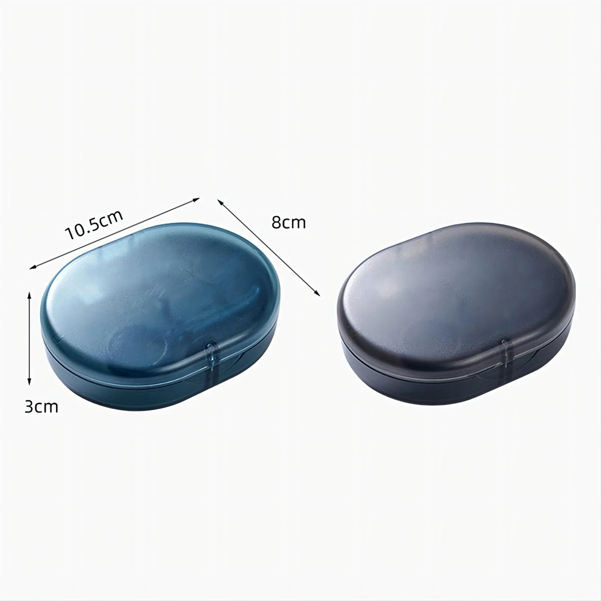 Boîte de Rangement Dentaire Étanche à Double Compartiment – Étui pour Gouttières, Appareils Dentaires & Protège-Dents avec Accessoires de Nettoyage