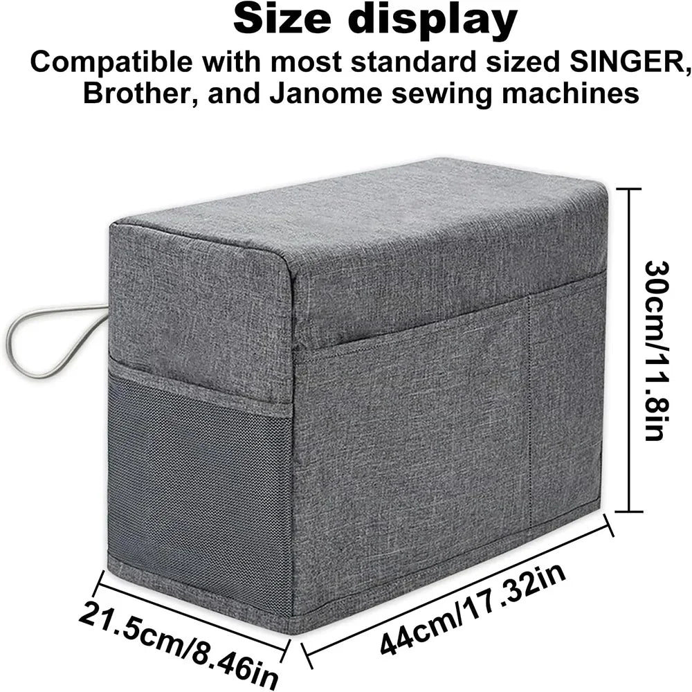 Housse Universelle pour Machine à Coudre avec Poches de Rangement & Poignée