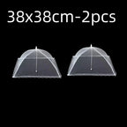 2x Cloche Alimentaire Pliable Anti-Insectes + 1 OFFERTE