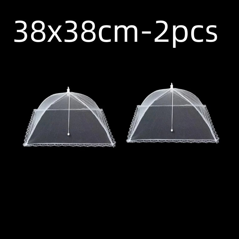 2x Cloche Alimentaire Pliable Anti-Insectes + 1 OFFERTE
