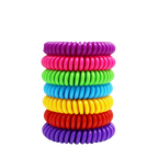 Lot de 10 Bracelets à la citronnelle anti-moustiques