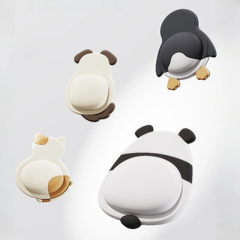 4x Butées pour Poignées de Portes Adhésives Anti-chocs