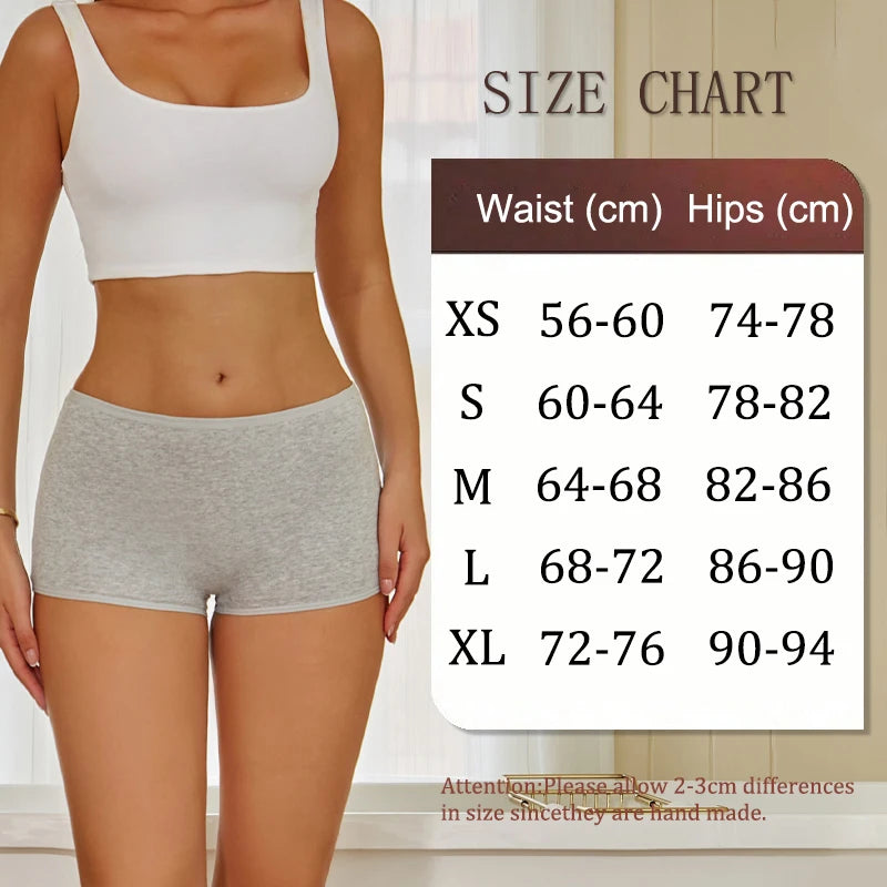 Lot de 3 Shortys Femme en Coton – Culottes Taille Basse Respirantes, Confortables & Extensibles