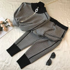 Ensemble de Jogging Casual & Chic à motif géométrique