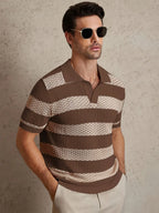 Polo Été Texturé en Maille Fine Confort Premium - Homme