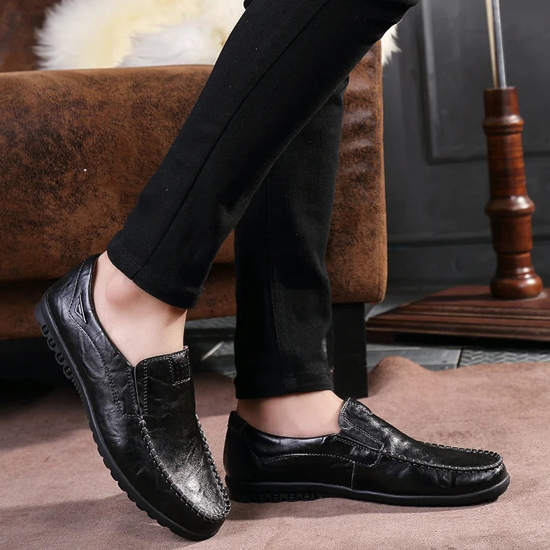 Mocassins décontractées en cuir véritable - Structure ULTRA souple