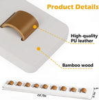 Support mural Porte Lunettes en bois de Bambou - 9 emplacements