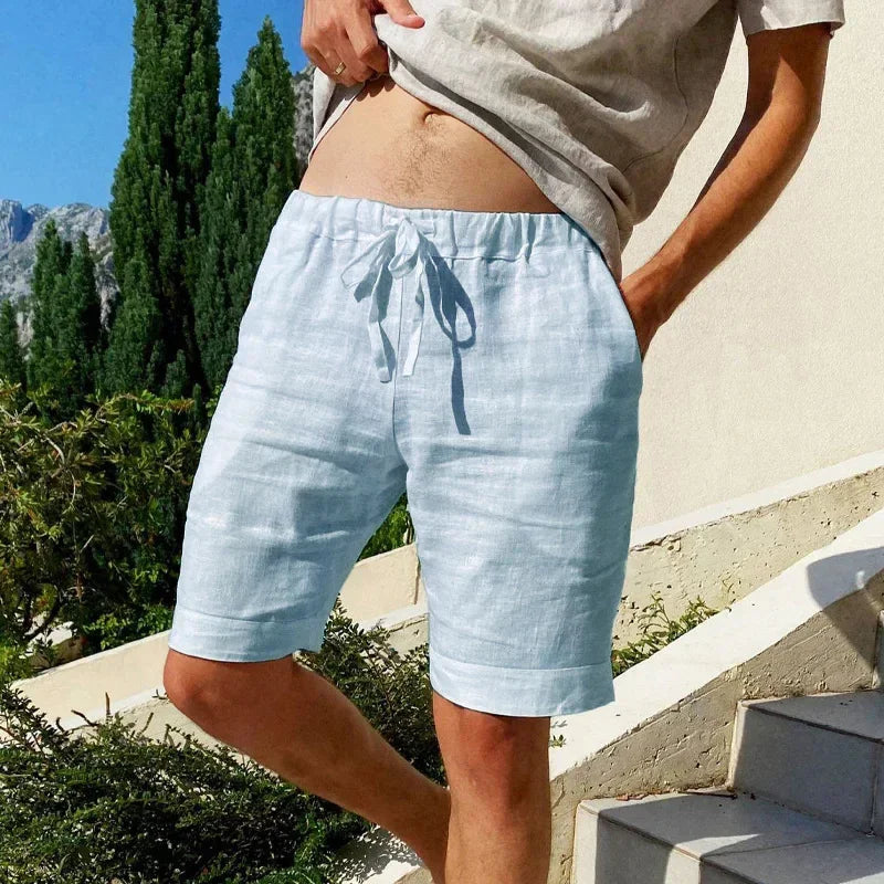 Pantalon Court Homme Léger – Look Estival Chic