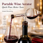 Aérateur de Vin en Verre – Verseur Décanteur Rapide pour Vin Rouge – Accessoire Élégant pour Dégustation
