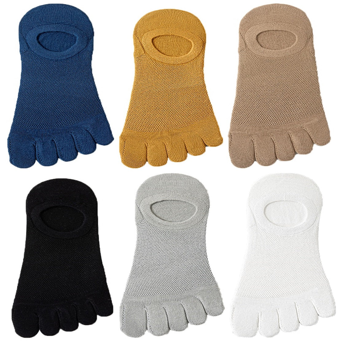 Lot de 6 Paires de chaussettes respirantes en coton anti-friction