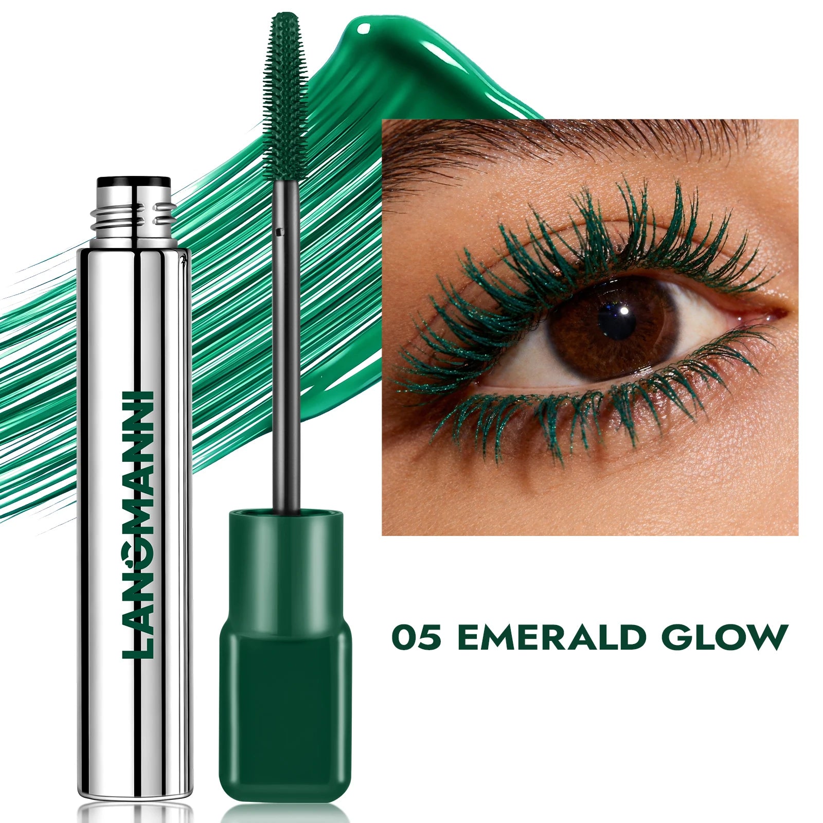 Waterproof Colored Mascara 8 Colors – Volumizing, Curling, and Long-Lasting