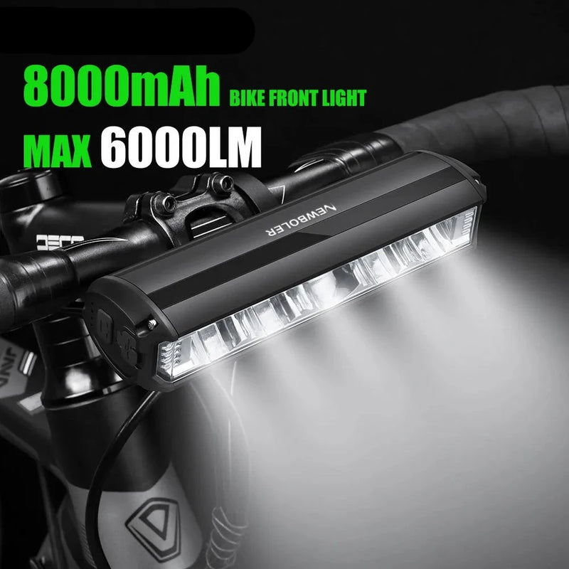 Feux AV/AR Vélo ULTRA Puissant LED 6000 Lumen