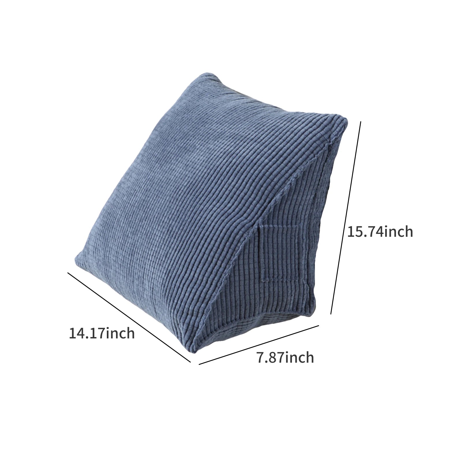 Oreiller de Lecture Triangulaire avec Poche