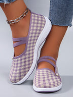 Chaussures Plates Confort Maille Respirante Élégante