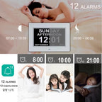 Calendrier horloge numérique multifonctions avec télécommande