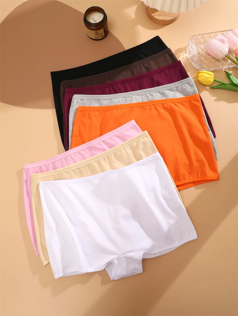 Lot de 3 Shortys Femme en Coton – Culottes Taille Basse Respirantes, Confortables & Extensibles