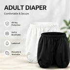 Short d’Incontinence Doux & Réutilisable pour Adultes - Protection Anti-Fuites Imperméable