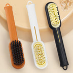 Brosse 2 en 1 pour Nettoyage de Chaussures Cuir & Daim - Crochet OFFERT