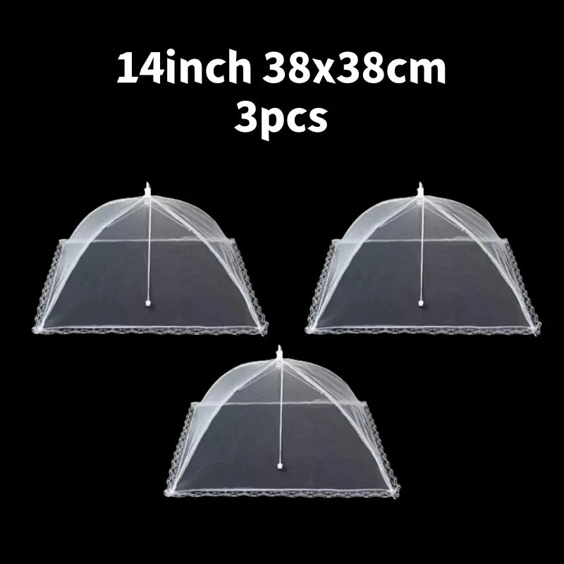 2x Cloche Alimentaire Pliable Anti-Insectes + 1 OFFERTE