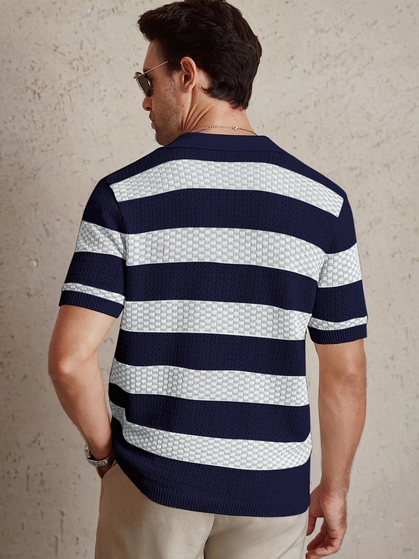 Polo Été Texturé en Maille Fine Confort Premium - Homme