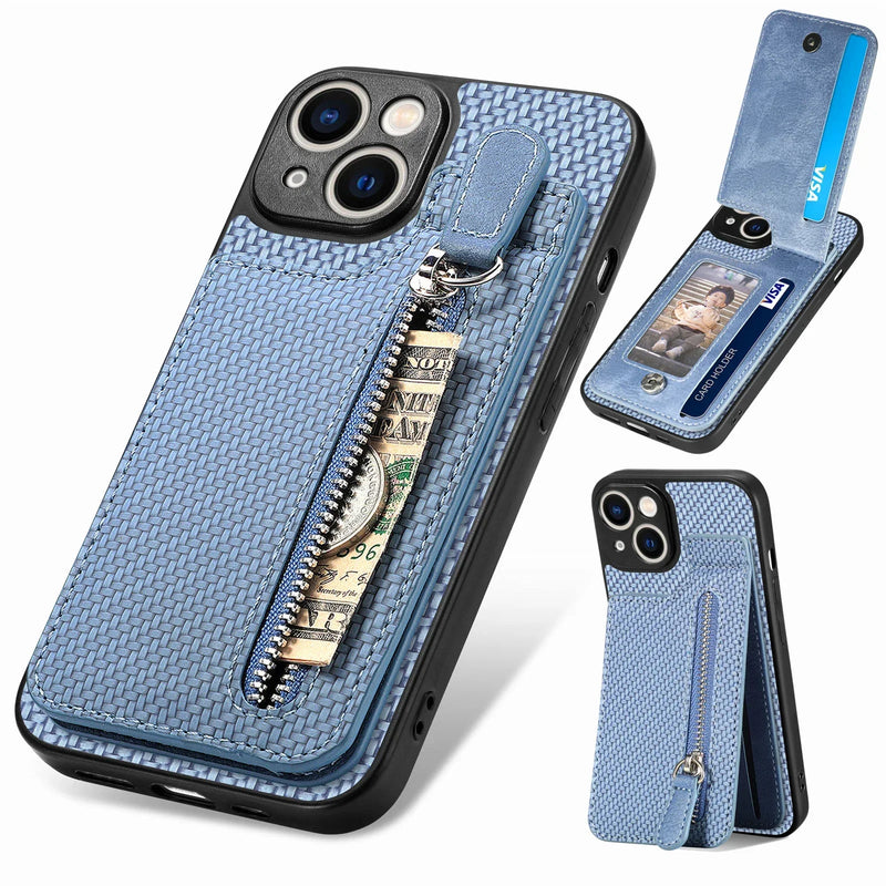 Coque pour iPhone avec porte-carte et porte-monnaie