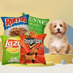 Jouet pour Chien Sac de Chips en Peluche – Couineur & Interactif – À Mâcher pour Chiots et Chiens