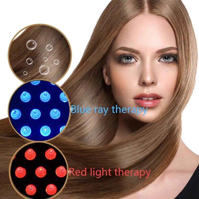 Peigne de massage infrarouge anti-chute de cheveux