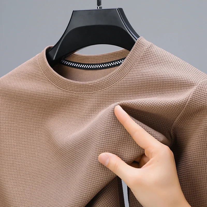 T-Shirt Gaufré Respirant à Col Rond – Homme