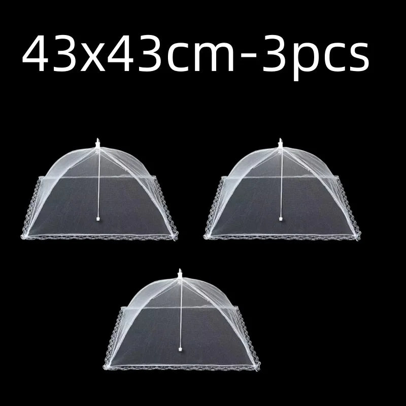 2x Cloche Alimentaire Pliable Anti-Insectes + 1 OFFERTE